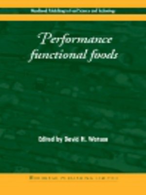 cover image of Performance Functional Foods